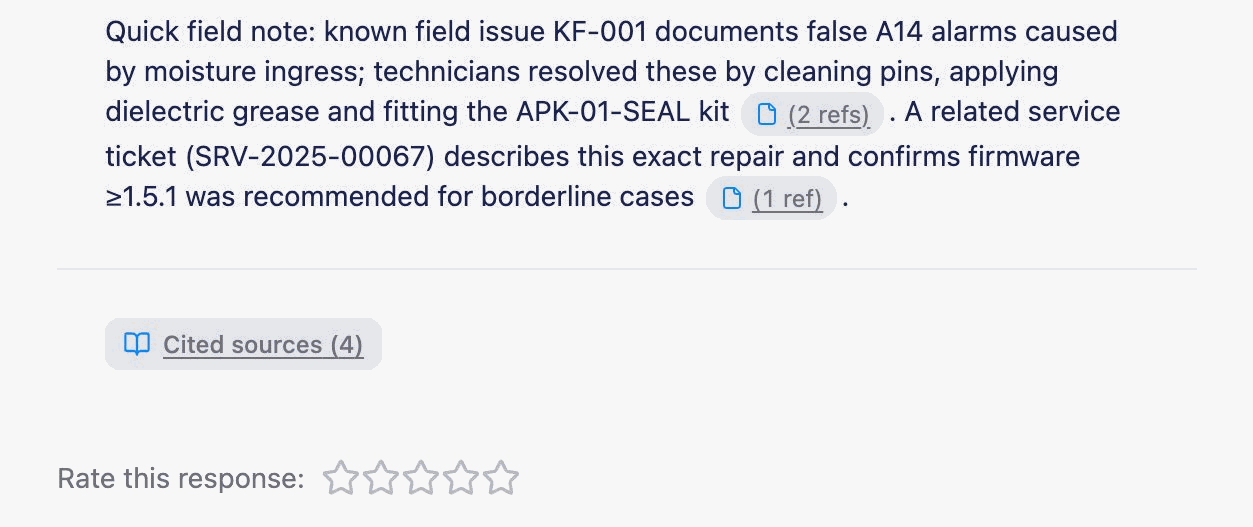 Cited sources in TechBuddy answer